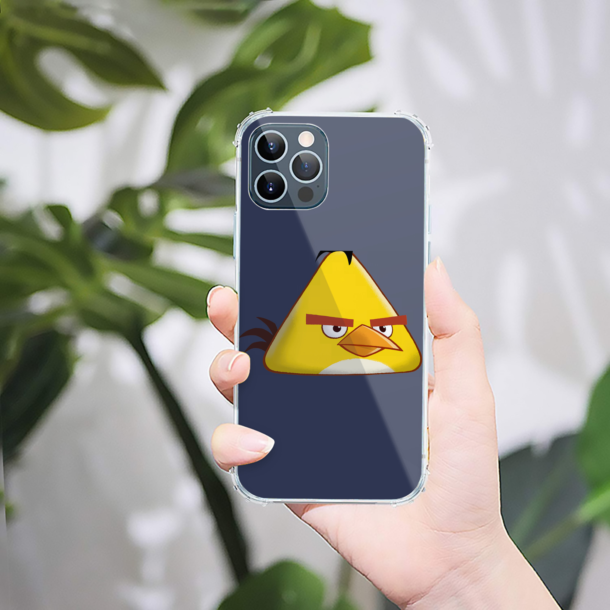 （画像用） Angry Birds アングリーバード 【iPhone 12シリーズ対応】透明スマホケース（クリアソフトケース）